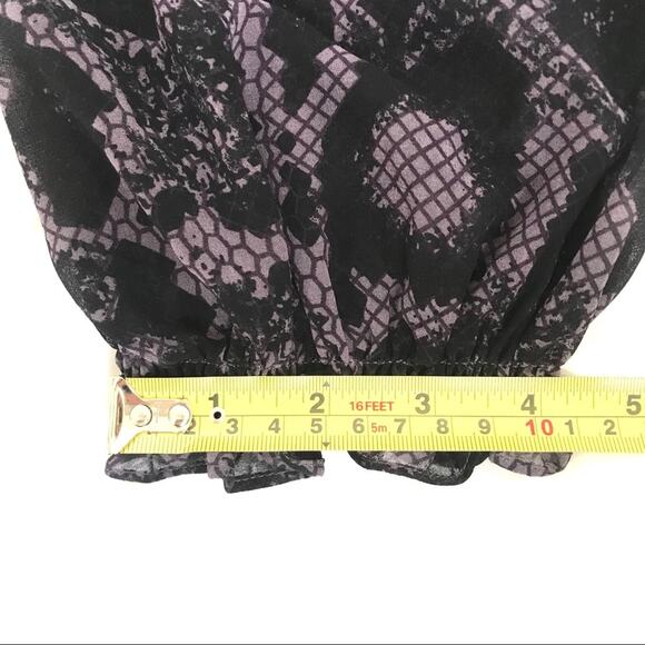 Rebecca Taylor Snake Skin Print Top Blouse - Picture 10 of 13